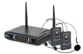 microfone s/fio vokal vs148dh duplo headset