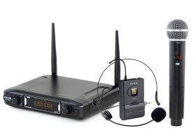 microfone s/fio vokal vs148dmh duplo mao headset